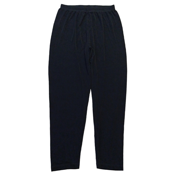 Chico's Travelers Black Pull On Slinky Knit Stretch Pants Modern Made in the USA - Picture 1 of 8